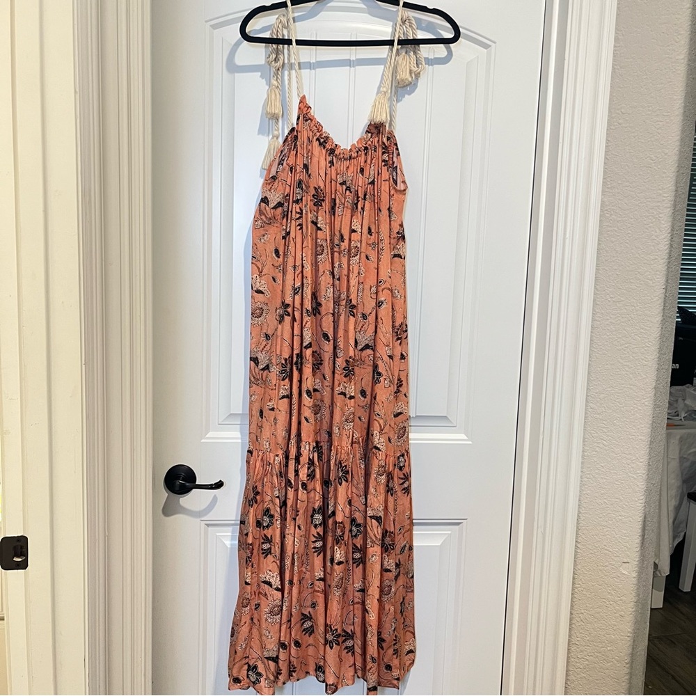 Ulla Johnson Pink Floral Maxi Dress - Picture 2 of 9